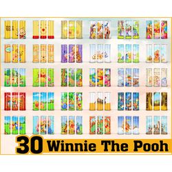 30 winnie the pooh cartoon 20oz skinny straight&tapered designs,cartoon sublimation tumbler design,cartoon tumbler desig