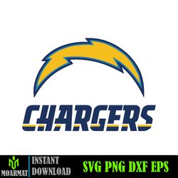 los angeles chargers football svg bundle, sport svg, los angeles chargers, chargers svg, chargers logo svg (19)