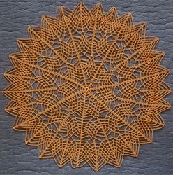 crochet doily handmade 15,75 inches