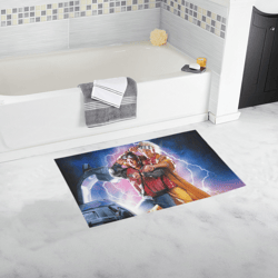 back to the future bath mat, bath rug