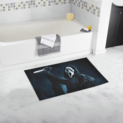 ghost face bath mat, bath rug