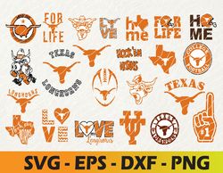 texas longhorns football team svg, texas longhorns svg, n c a a svg, logo bundle instant download