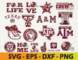 texas a m aggies football team svg, texas a m aggies svg, logo bundle instant download