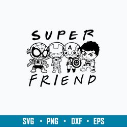 super friend svg, superhero svg, avengers svg, png dxf eps file