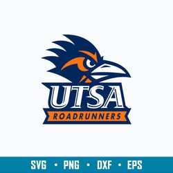 texas sa roadrunners svg, utsa roadrunners logo svg, png dxf eps file