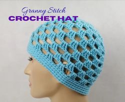 handmade baby granny stitch hat