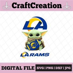 baby yoda with los angeles rams nfl png,  baby yoda nfl png, nfl png, sublimation ready, png files for sublimation,print