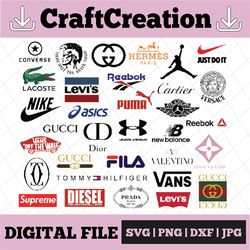 logo brand bundle brand logo svg, fashion brand svg, fashion svg, logo bundle svg, under armour svg, levi's svg, versace