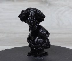 bust of female slave, head sculpture, figurine interior object