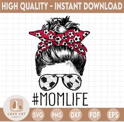 soccer mom sublimation design downloads funny mom bun hair sunglasses headband mom life png