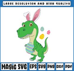 Easter Dinosaur  Bunny Easter Basket Stuffers Svg, Happy Easter Cut Files, Easter Bunny, Digital Download
