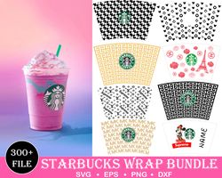 300 starbucks wrap svg bundle, starbucks svg, eps, png, dxf