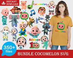 350 bundle cocomelon svg, cocomelon clipart cocomelon party supplies png, cocomelon bundl,e cocomelon svg birthday