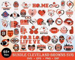 65 cleveland browns svg bundle, cleveland browns svg, sport svg, nfl svg, png, dxf, eps digital file