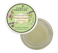 natural tea tree therapy ointment . treats, psoriasis ,acne, athlete's foot, skin tags.