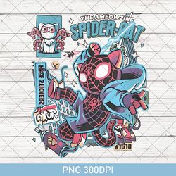 vintage spider cat png, spiderman across the spider-verse png, marvel comics png, spider ghost png, mcu fan gifts png