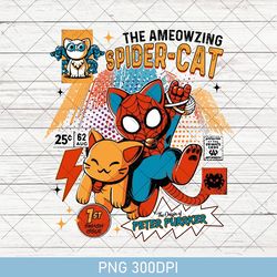 the ameowzing spider cat boys girls kids funny spider cat png, marvel comics png, spider ghost png, mcu fan gift png