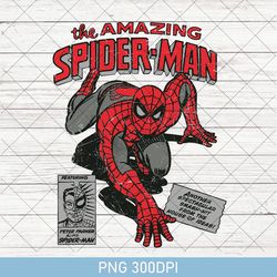vintage spider man the amazing movie png, the amazing spiderman new york vintage png, retro spiderman super hero png