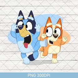 retro bluey family matching png, bluey birthday party png, bluey and bingo, personalized bluey png, bluey funny cool png