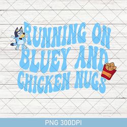 vintage running on bluey and iced coffee png, bluey bingo birthday gift png, running on bluey png, bluey mothers day png