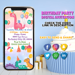 jurassic world video invitation, jurassic park animated invitation, dinosaur animated video, jurassic world party