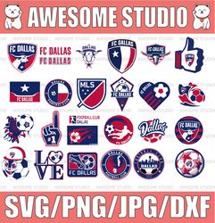 26 files mls logo fc dallas, fc dallas svg, vector fc dallas, clipart fc dallas, football kit fc dallas, svg, dxf, png,