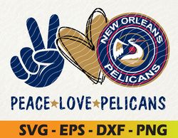 peace love new orleans pelicans svg, basketball team svg, cleveland cavaliers svg, n b a teams svg, instant download,