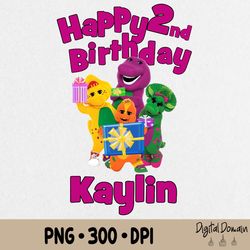 personalized barney birthday png, barney birthday boy, girl png, barney birthday png, birthday party