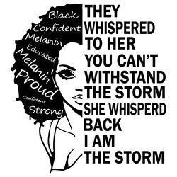 they whispered to her you cant withstand the storm she whispered back i am the storm svg
