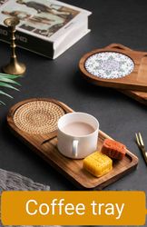 coffe wooden tray tea coaster