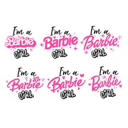 i'm a barbie bundle svg, barbie svg design, barbie girl svg, barbie svg