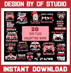 20 svg file valentine game bundle, gamer valentine svg bundle, valentines day svg bundle, love svg, valentine bundle