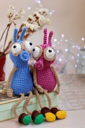 pdf funny crochet pattern fly animals amigurumi