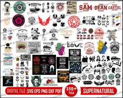 supernatural svg, supernatural silhouette, winchester svg, castiel stencil, sam and dean stencil, cricut silhouette svg