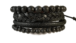black lava stone bracelet. friendship woven. bracelet macrame string bracelet. leather bracelet. paracord cord bracelet.