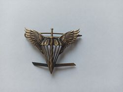 ukrainian military cap beret badge "airborne forces of ukraine". glory to ukraine