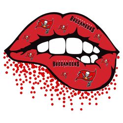 buccaneers lips svg, tampa bay buccaneers svg, football svg, buccaneers svg, lips svg