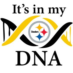 steelers its in my dna svg png, nfl svg, pittsburgh steelers svg