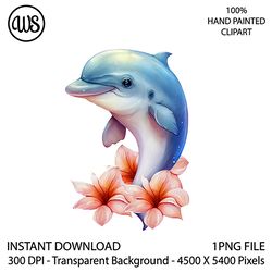 cute dolphin clipart. dolphin sublimation clip art. cute character. hand drawn graphics. digital download.