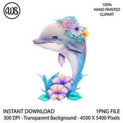 cute dolphin clipart. dolphin sublimation clip art. cute character. hand drawn graphics. digital download.