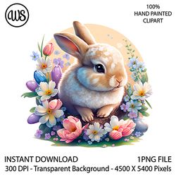 easter bunny clipart. easter bunny sublimation clipart. easter rabbit clipart. hand drawn graphics. digital download.