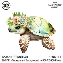cute turtle clipart. sea turtle sublimation clipart. ocean turtle clip art. hand drawn graphics. digital download.
