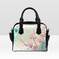 spring watercolor style shoulder bag