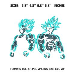 goku super embroidery design file, dragon ball anime embroidery design, anime pes design brother, machine embroidery