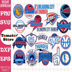 oklahoma city thunder bundle, oklahoma city thunder svg, basketball team svg, basketball svg, nba svg, nba logo, nba tea