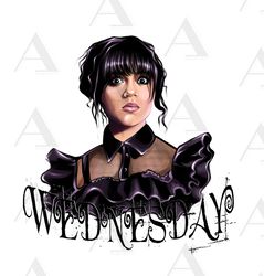 wednesday addams png, jenna ortega png, wednesday girl, dance like wednesday png, digital download, addams family png