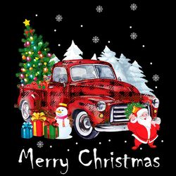 merry christmas vintage red truck png sublimation designs