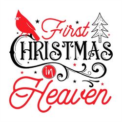 first christma in heaven png sublimation designs