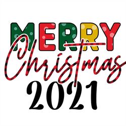 merry christmas 2021 polka dots png sublimation designs