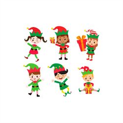 christmas little elves bundle svg, elf christmas svg